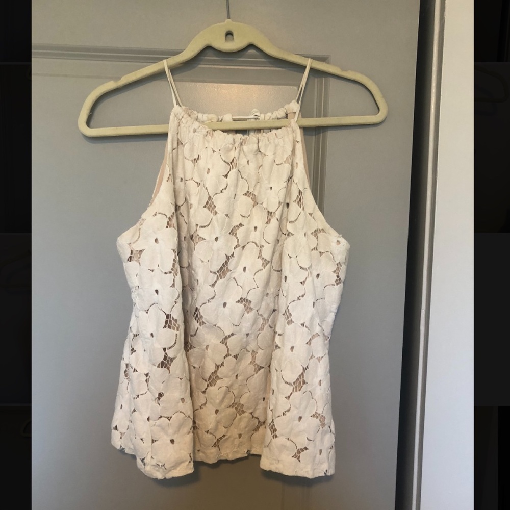 Anthropologie Cream Top